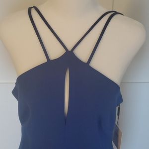 Calvin Klein Strappy Gown with Train